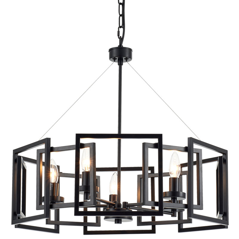 5 - Light Modern Black Chandelier