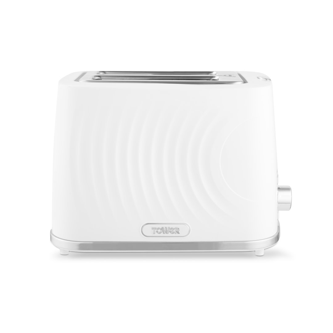 Tower Unisex White 2 Slice Toaster- Sonar, 900W, T20090wht In | Size: A - Image 4