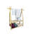 Venne 30.5'' Solid Wood Rolling Clothing Rack