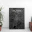 « atlanta city map », reproduction d’impression sur affiche en luxe-31736655