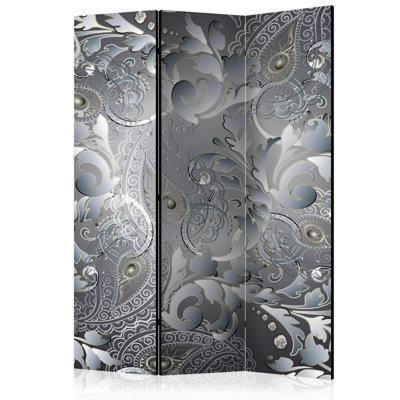 Gookool 135 cm W x 172 cm H 3 - Panel Solid Wood Folding Room Divider