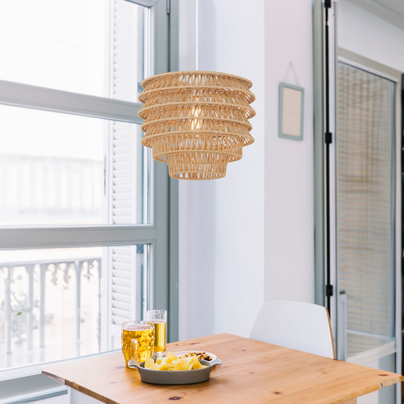 Luminaire suspendu naturel 1 lumière Crosstown