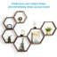 Tablettes flottantes hexagonales murales en bois massif Hexagon-88895462