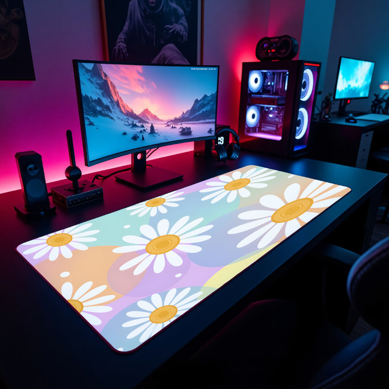 Polyester Desk Pad, 14.4x12.1