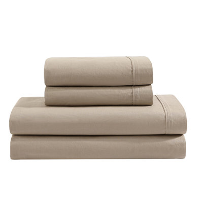 Washed Percale Cotton Sheet Set