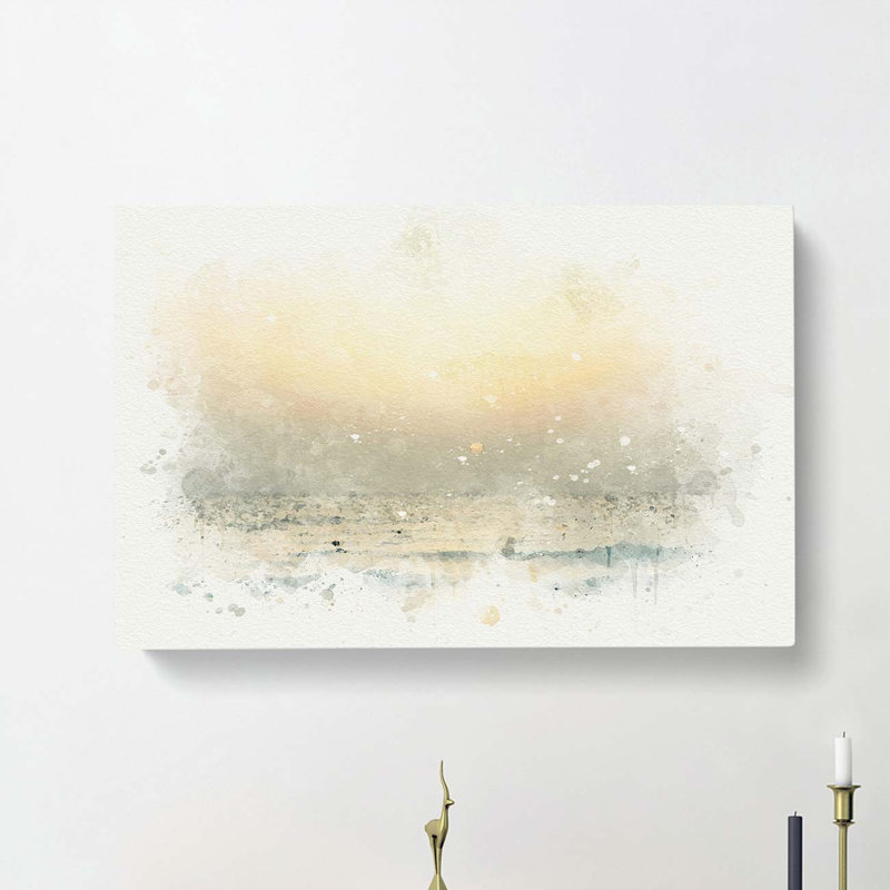 Calm Sea in Abstract - Wrapped Canvas, 35cm H x 50cm W x 3cm D