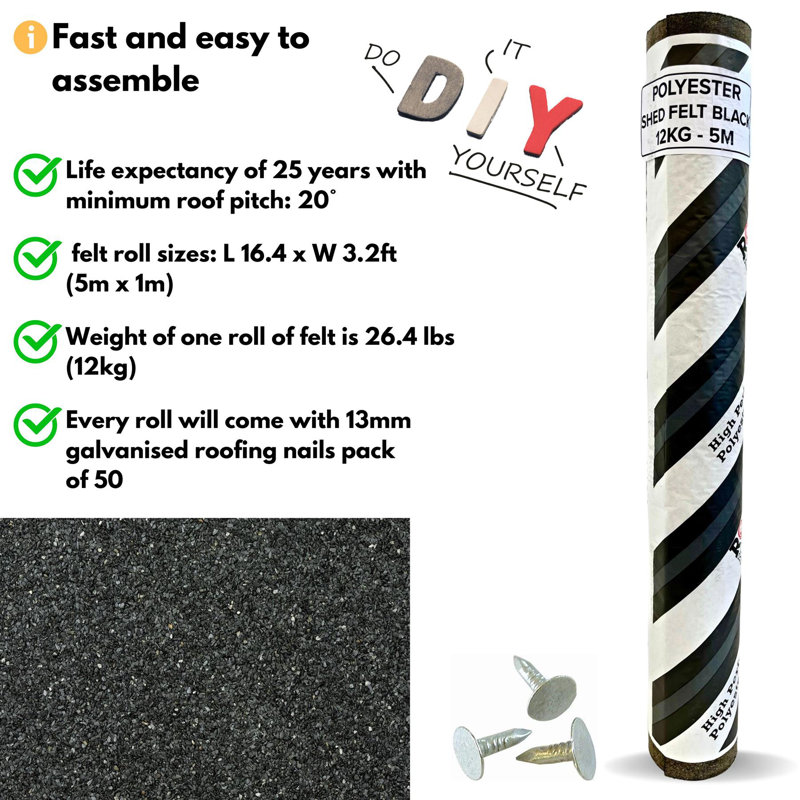 17 Stories Polyester Roofing Kit