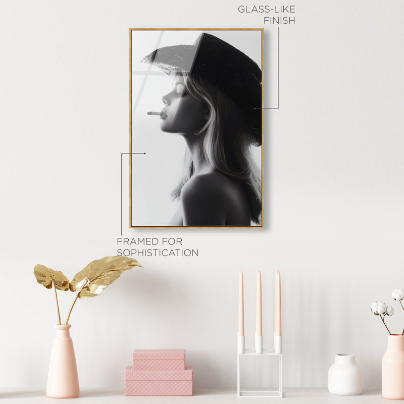Desert Cowgirl High-Gloss Frameless Acrylic Glass Wall Art Fashion Print by Oliver Gal, Ready to Hang, 10 x 15, 25"H x 37"W
