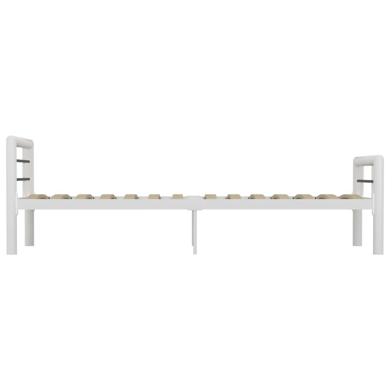 Andelina Open-Frame Bed, 140 x 200 cm, white and black