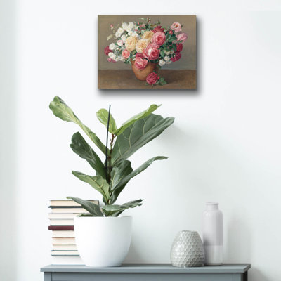  «Antique Rose Bouquet» par Danhui Nai, art mural en verre acrylique