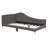 Twin Size Upholstered Daybed with Headboard and Armrest, Support Legs, Grey