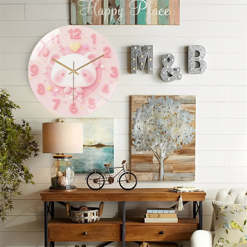 Horloge murale mignonne Panda