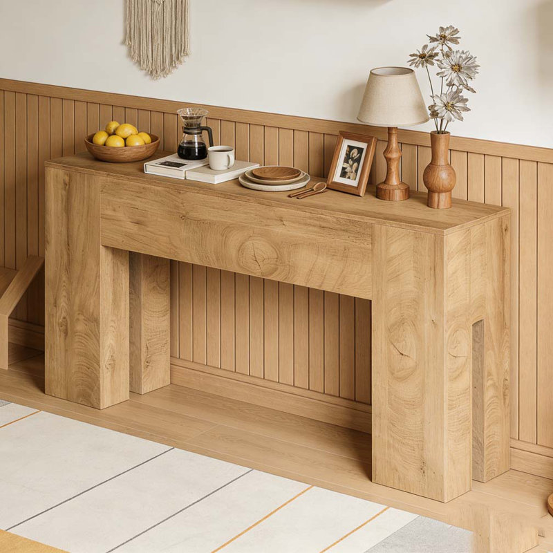 Console Table,Wooden Hallway Table, Wood