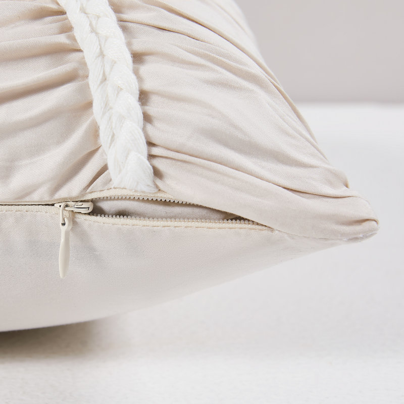 Flora Flow Cotton Pillow Cover Cream