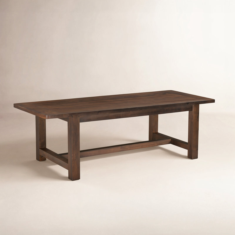 Petite table de salle à manger Armadi Wilson - brun chaud, H 30 po x L 98 po x l 40 po