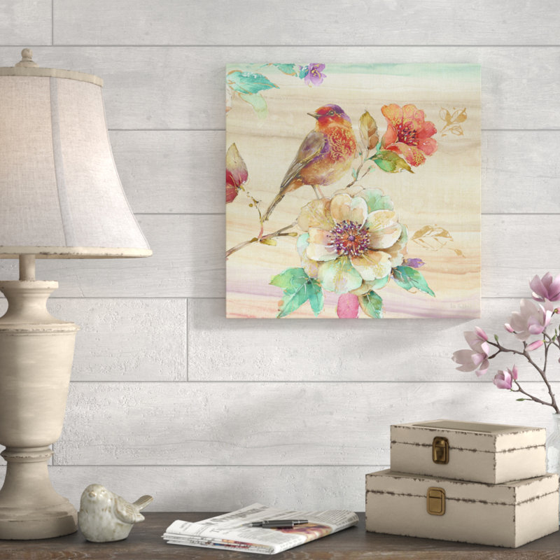 «Spice Nature II», reproduction de peinture à l'aquarelle, H 21,5 po x l 21,5 po x P 2 po, Cadre flottant espresso