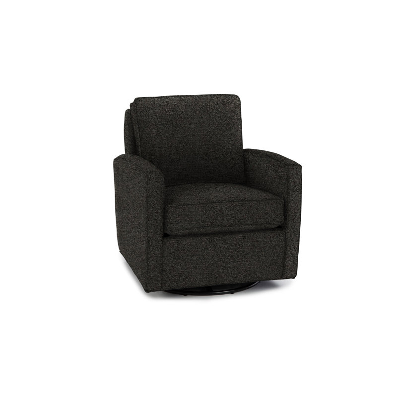 Fauteuil pivotant de 30 po Eleanor, Polyester ours noir