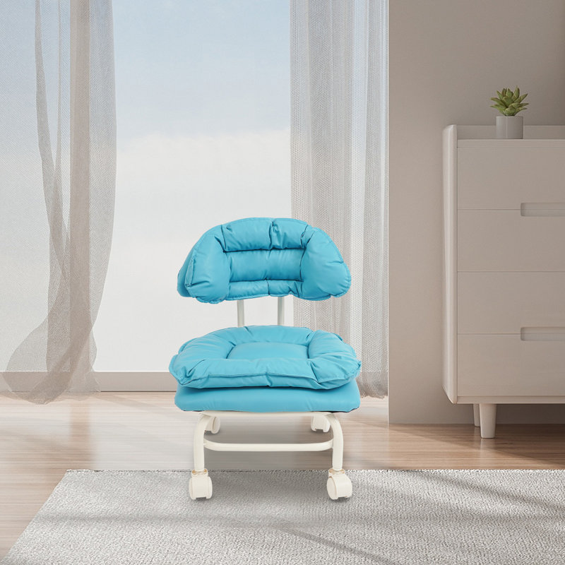 Tabouret à roulettes ergonomique avec dossier