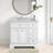 Amiri 37'' Single Bathroom Vanity with Marble Top-996955368