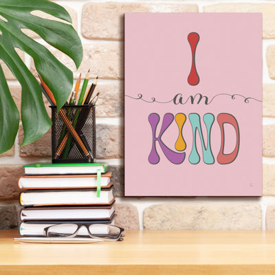 «I Am Kind» par Sarah Adams, art mural sur toile