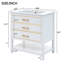 Ensemble de meuble-lavabo moderne 30 po avec deux tiroirs blancs