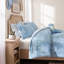 Ensemble de literie de style western cowgirl, ensemble de couette en microfibre bleue pour lit simple/simple XL