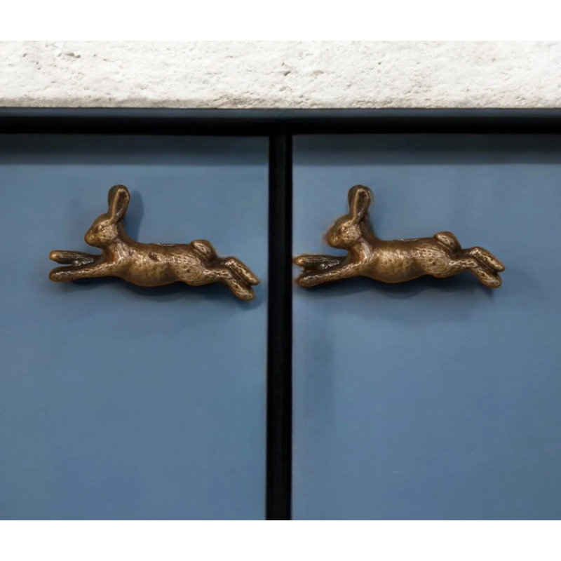 Antique Bronze Hare Knob