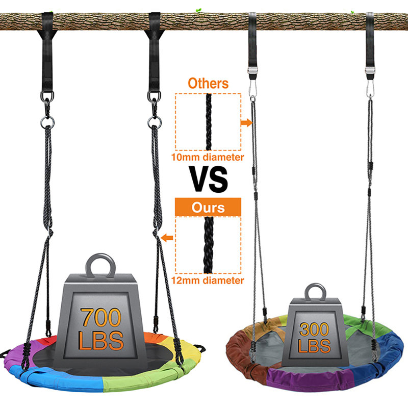 40'' Web/Saucer Swing, Green/Orange/Blue
