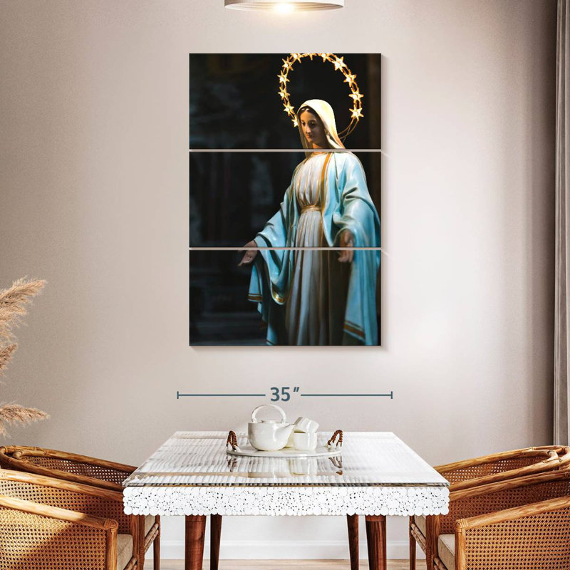 Statue Adella de la Vierge Marie, H 50 po x l 32 po