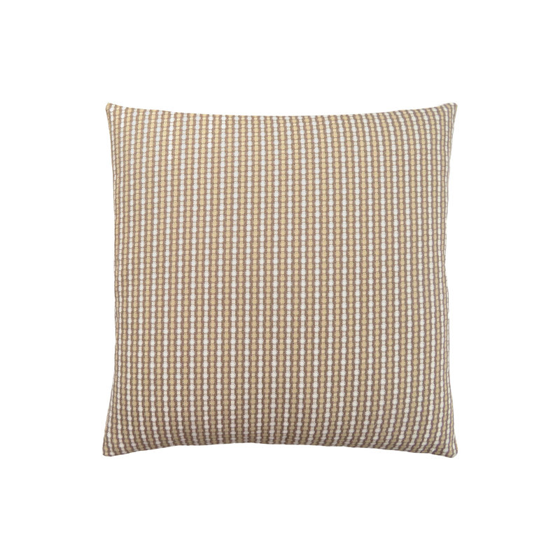 Zeta Accent Pillow, 18In, Abstract Dot Design, Polyester Insert, Brown/White