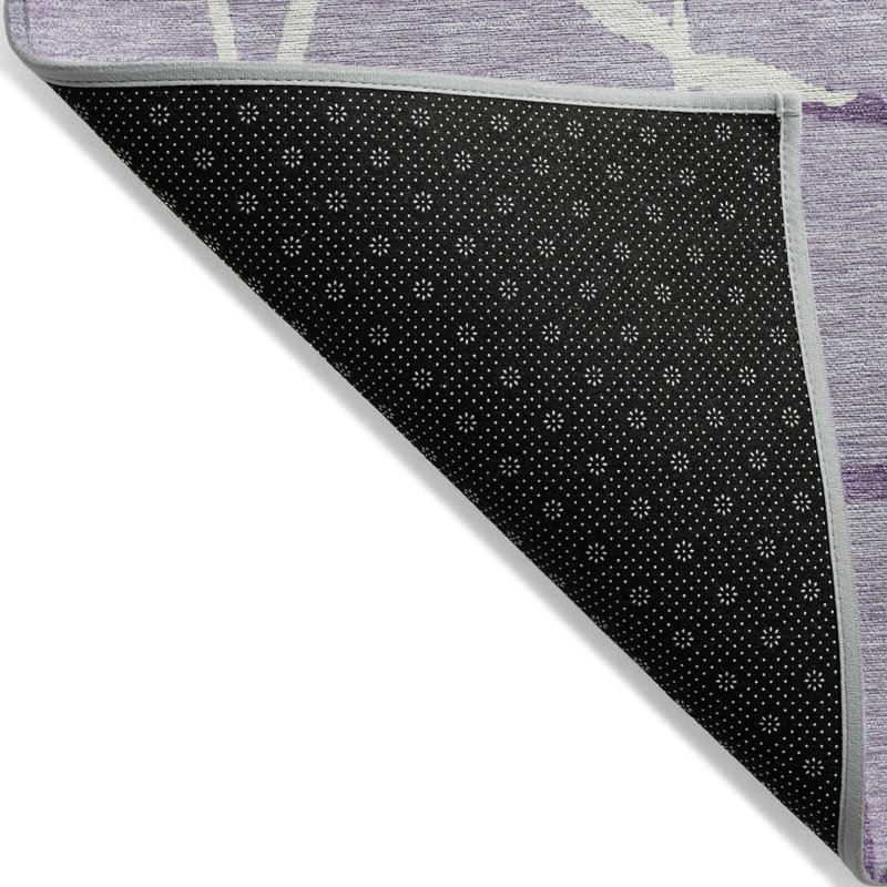 Lavender Mosaic Pattern Washable Synthetic Doormat