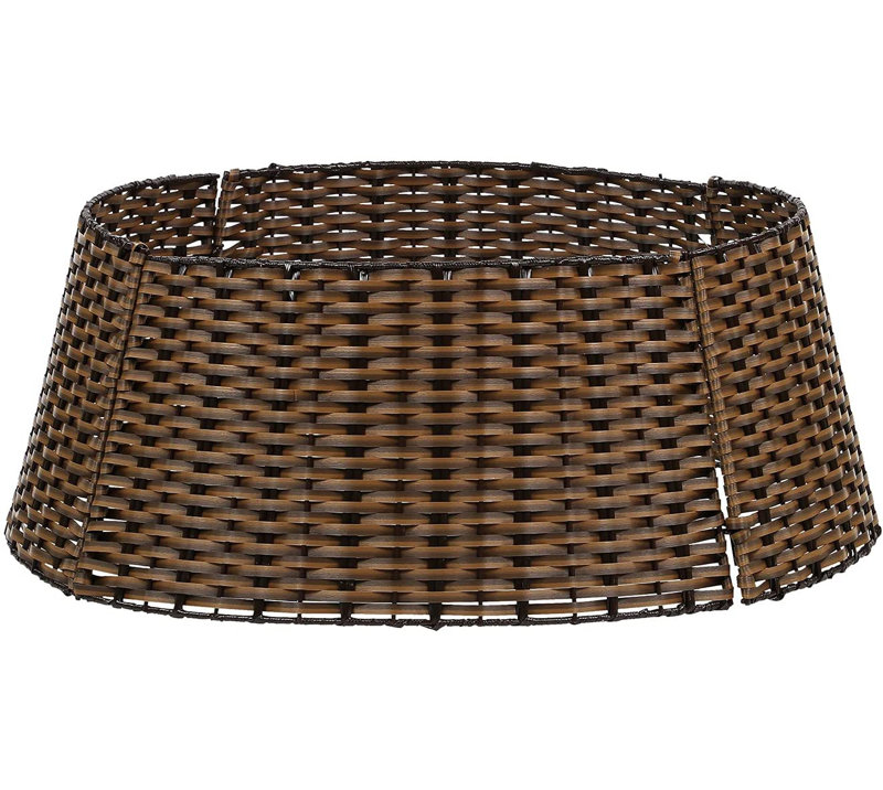 Cade Rattan Tree Skirt, Brown
