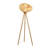 Japanese-style bamboo-woven solid wood floor lamp
