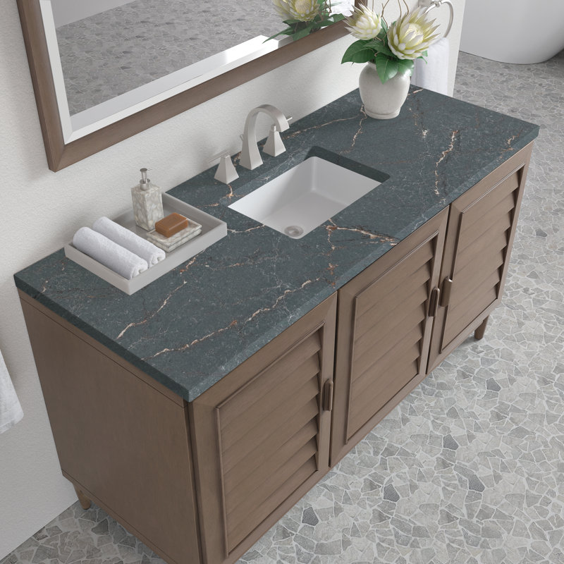 Portland 60'' W Single Vanity, Parisien Bleu, Widespread