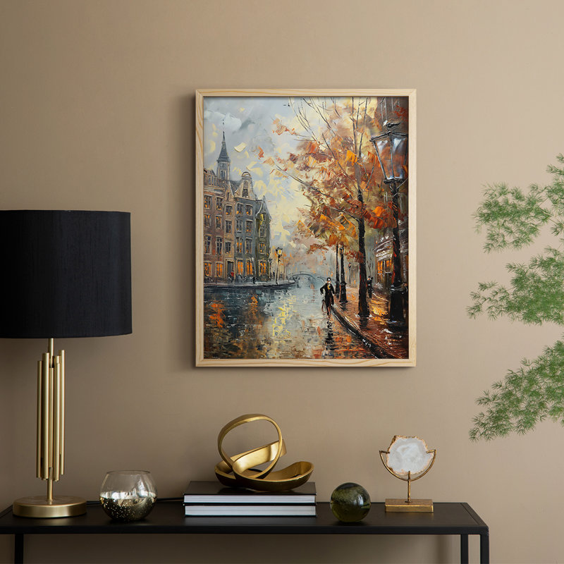 «LANDSCAPES Series CCCCLXXIX», reproduction encadrée - bois massif, Naturel, H 11 po x l 9 po