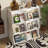 Modern Double-Sided Magazine Rack And Bookshelf Organizer With 12 Storage Compartments, Freestanding Display Shelf For Living Room Or Office, 47.2” High White Storage Cabinet
