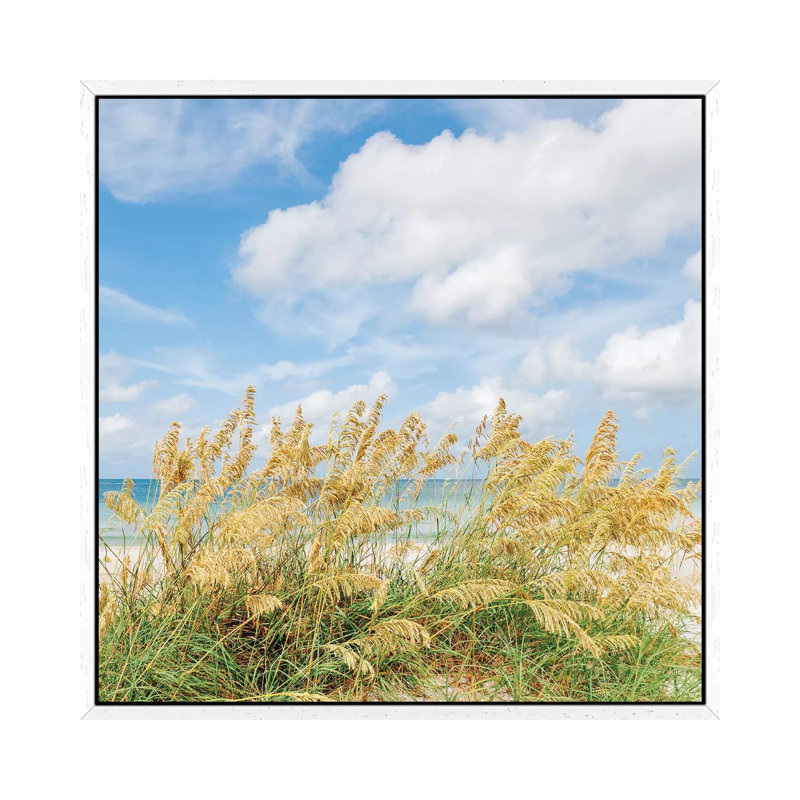 St. Pete Beach II by Bethany Young - Print on Canvas, 45.72cm H x 45.72cm W x 3.81cm D, White Framed