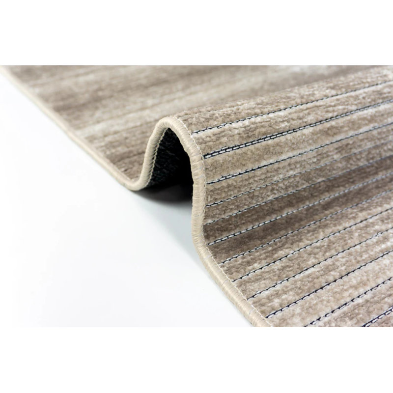 Tapis kilim décoratif durable antidérapant Coletti Mink, Rectangulaire 4 pi x 5 pi