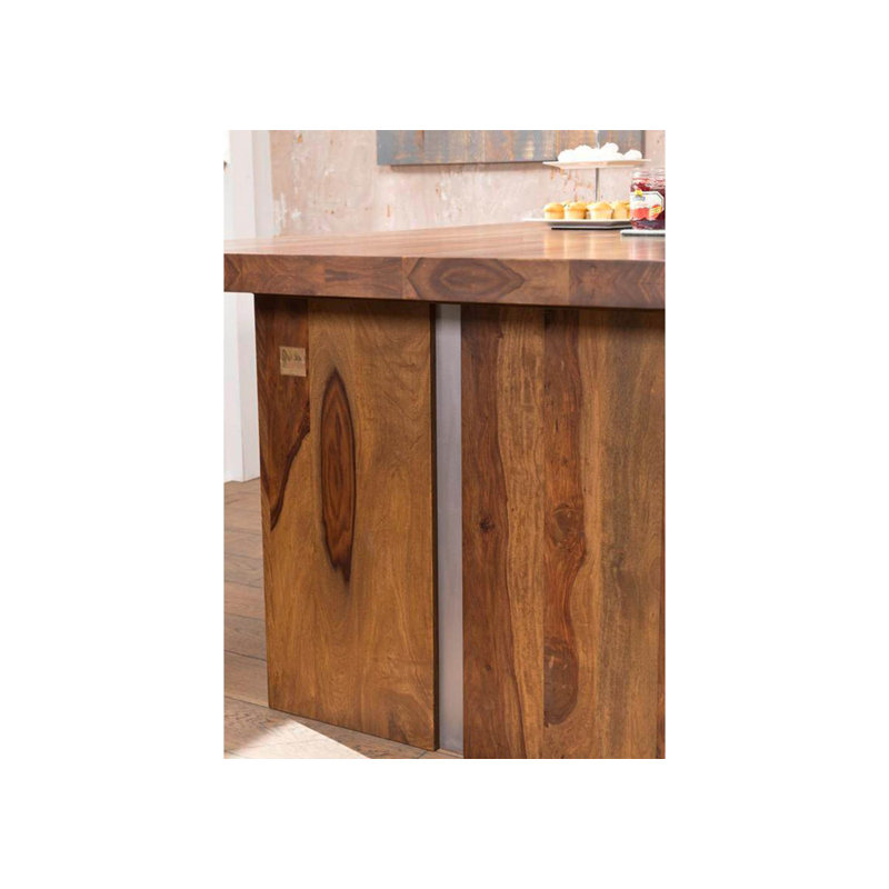 Sydney Solid Wood Dining Table, 76cm H x 180cm L x 90cm W