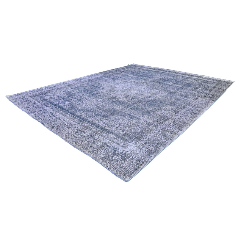 ZIVNVIZIGBL00 Wool Oriental Area Rug in Blue, Rectangle 6' x 9'