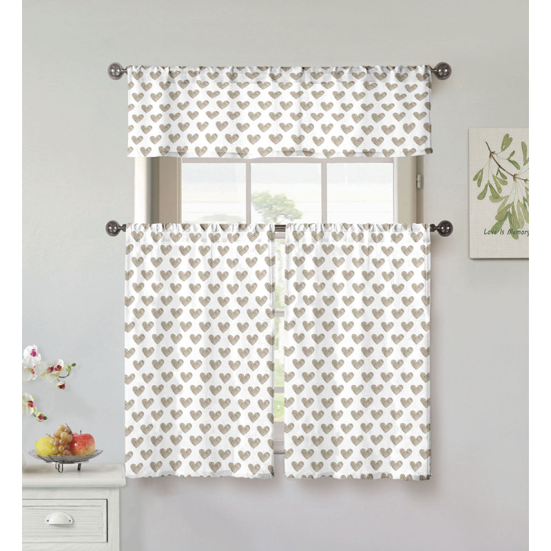 Rideau de cuisine Evante, Taupe