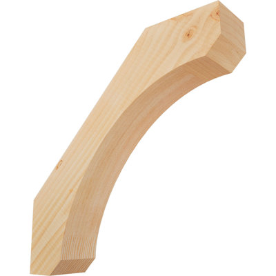 3 1/2"W x 16"D x 16"H Legacy Smooth Knee Brace, Douglas Fir