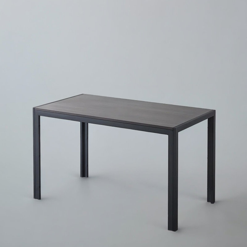 Roulf Metal Base Dining Table, 29.5" H x 48.8" W x 27.5" D