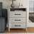 Allysyn Modern 26.1" H 3-Drawer Nightstand-294082880