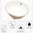 White Ceramic Undermount Bathroom Sink With Overflow - 19"x16", Oval, Stain-, Renovation Choice Quality Oval 19x16 Inches, White, Overflow, Stain-