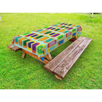 Rectangle No Pattern Polyester Tablecloth