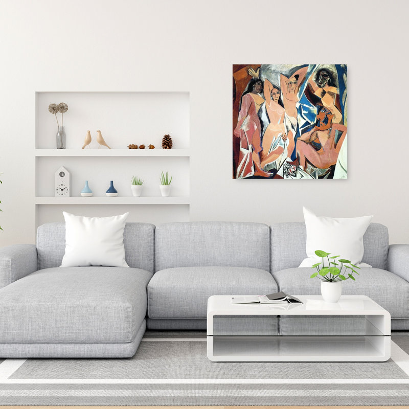 Les Demoiselles D'Avignon, impression d'art moderne classique abstrait, H 36 po x l 36 po