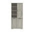 Armoire de rangement pour salle de bain, panier à linge inclinable, plusieurs espaces de rangement, style autoportant-1452049809