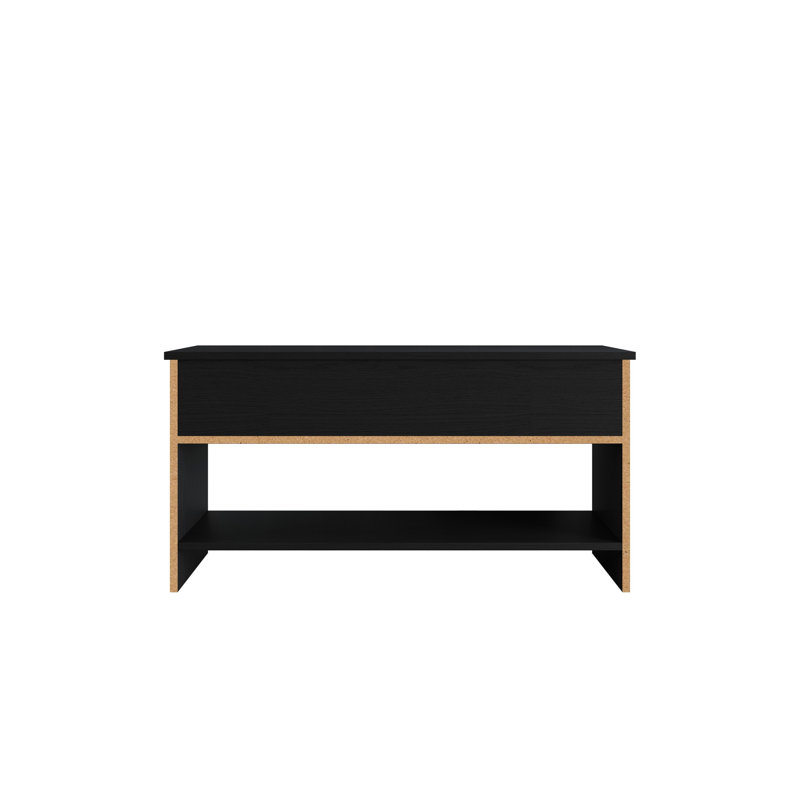 Banc de rangement Glendive, Noir