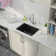 24" L X 18" L X 12" D Quartz Laundry Utility Sink Undermount Deep Single Bowl Granite Composite Kitchen Sink